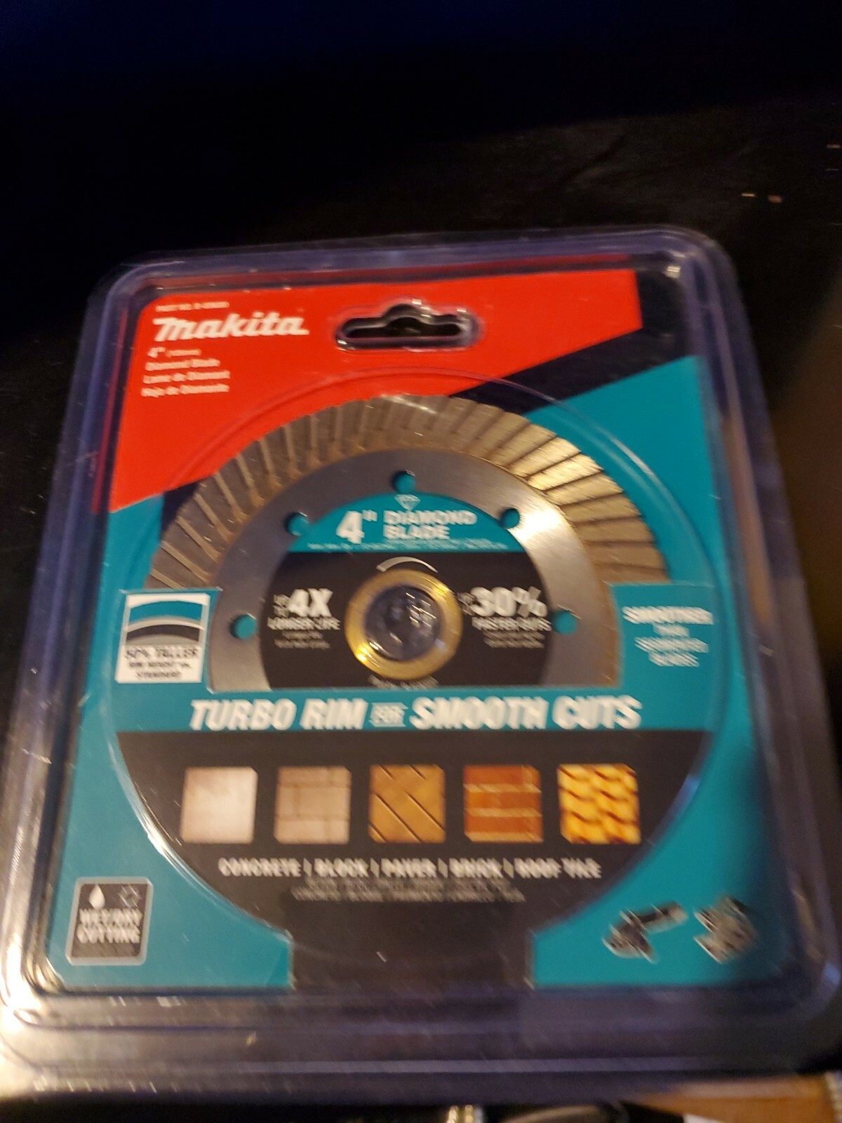 Makita B-69680 4in Diamond Blade, Turbo, General Purpose  new in package!!