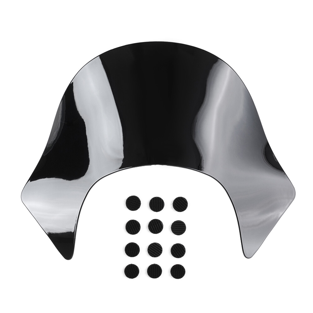 Black Windshield for Harley Dyna Softail Sportster XL883 1200 Front Windscreen