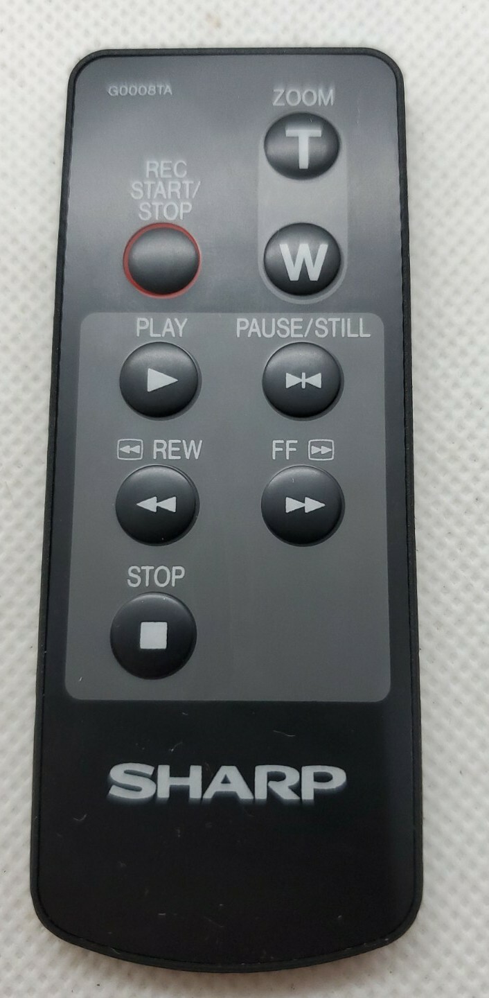 ORIGINAL Sharp G0008TA Camcorder Remote Control