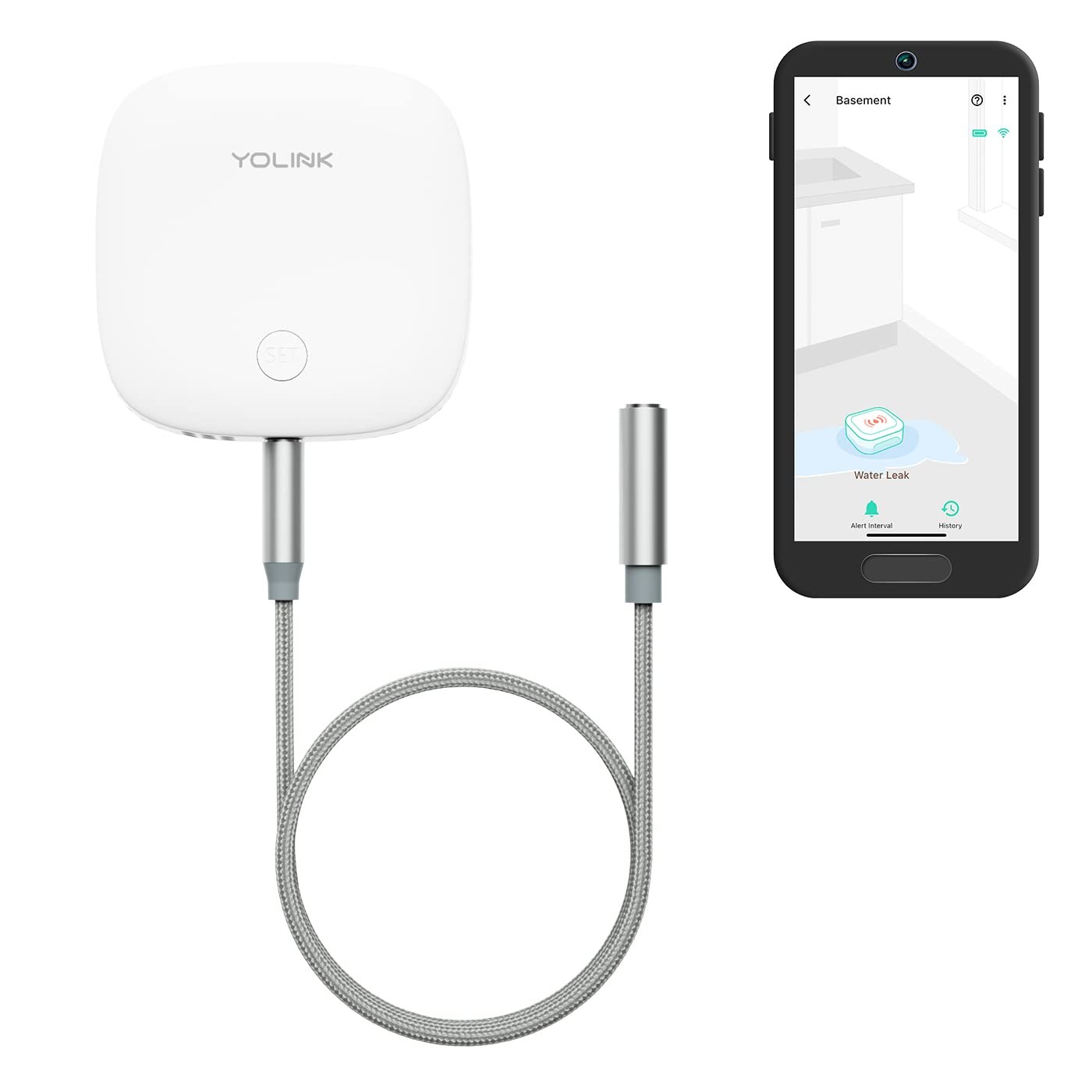 YoLink Water Leak Sensor 2 Rope Sensor