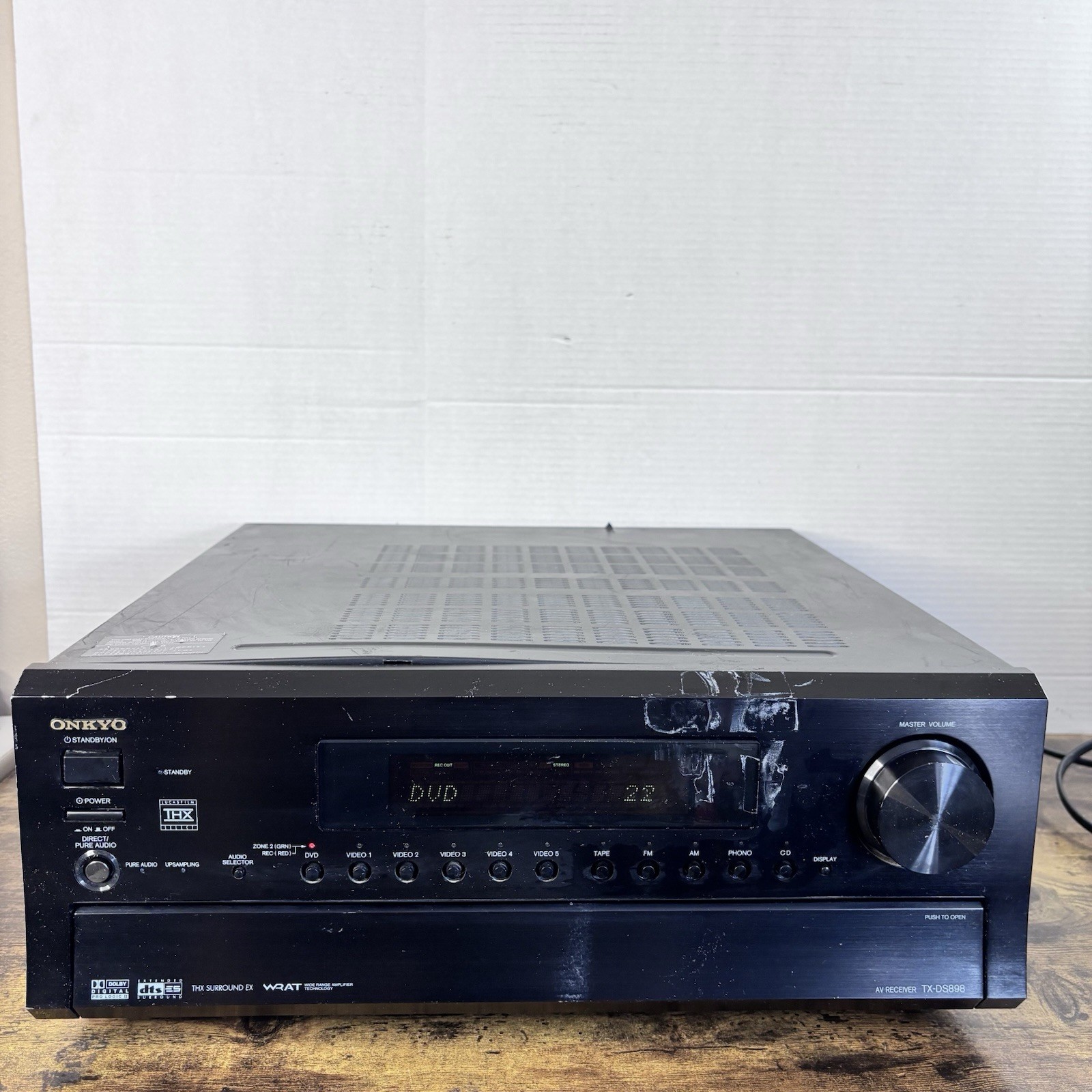 Onkyo TX-DS898 THX Certified 7.1 Home Theater Receiver - TESTED, WORKS GREAT!