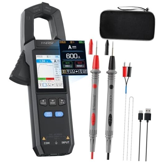 DMC-100 Digital Clamp Meter Multimeter 9999 Counts TRMS, 600A Curve Recording