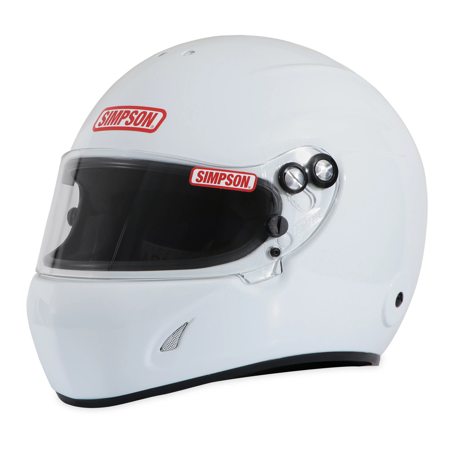 Simpson Racing 7870001 SA2020 Devil Ray 3.0 Racing Helmet - White- X-Small