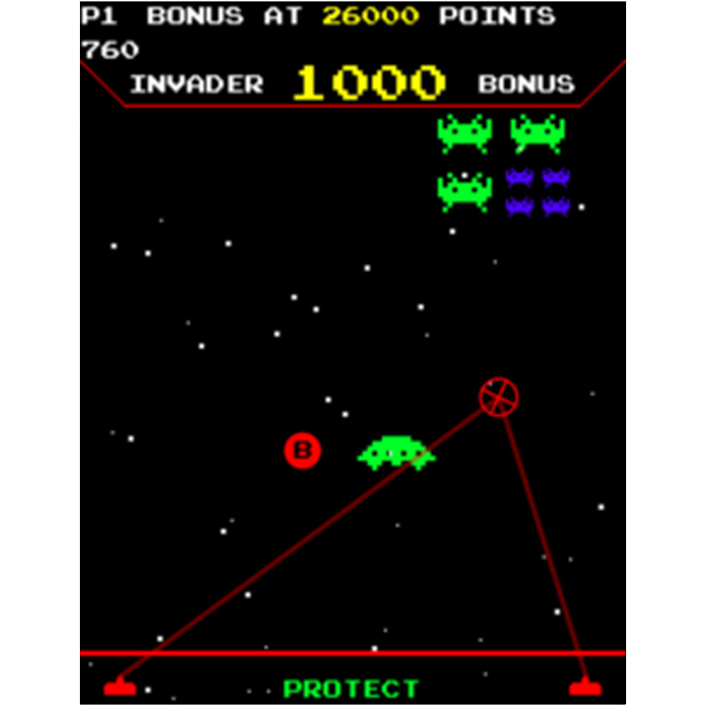 Raw Thrills Space Invaders Frenzy Video Arcade Game