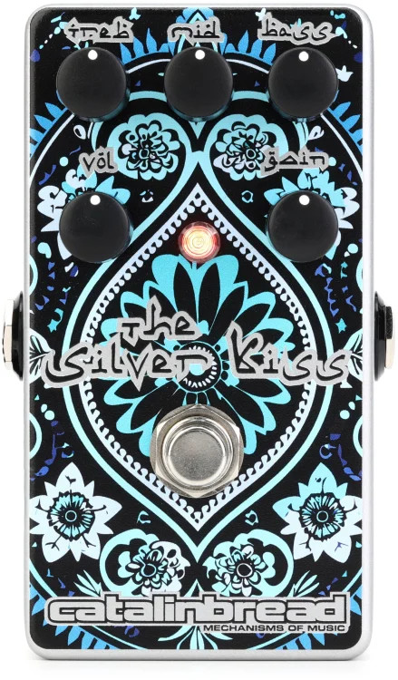 Catalinbread Silver Kiss MK2 Overdrive/Clean Boost/EQ Pedal - Blue, Sweetwater