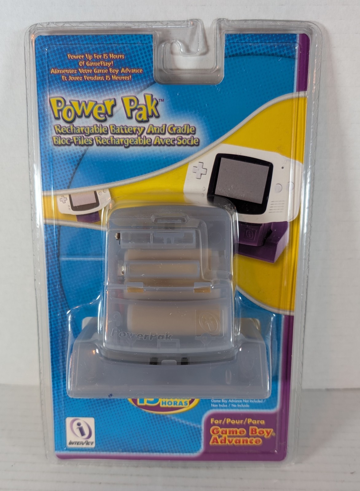 InterAct Power Pak Game Boy Advance Rechargeable Battery And Cradle (NEW SEALED)