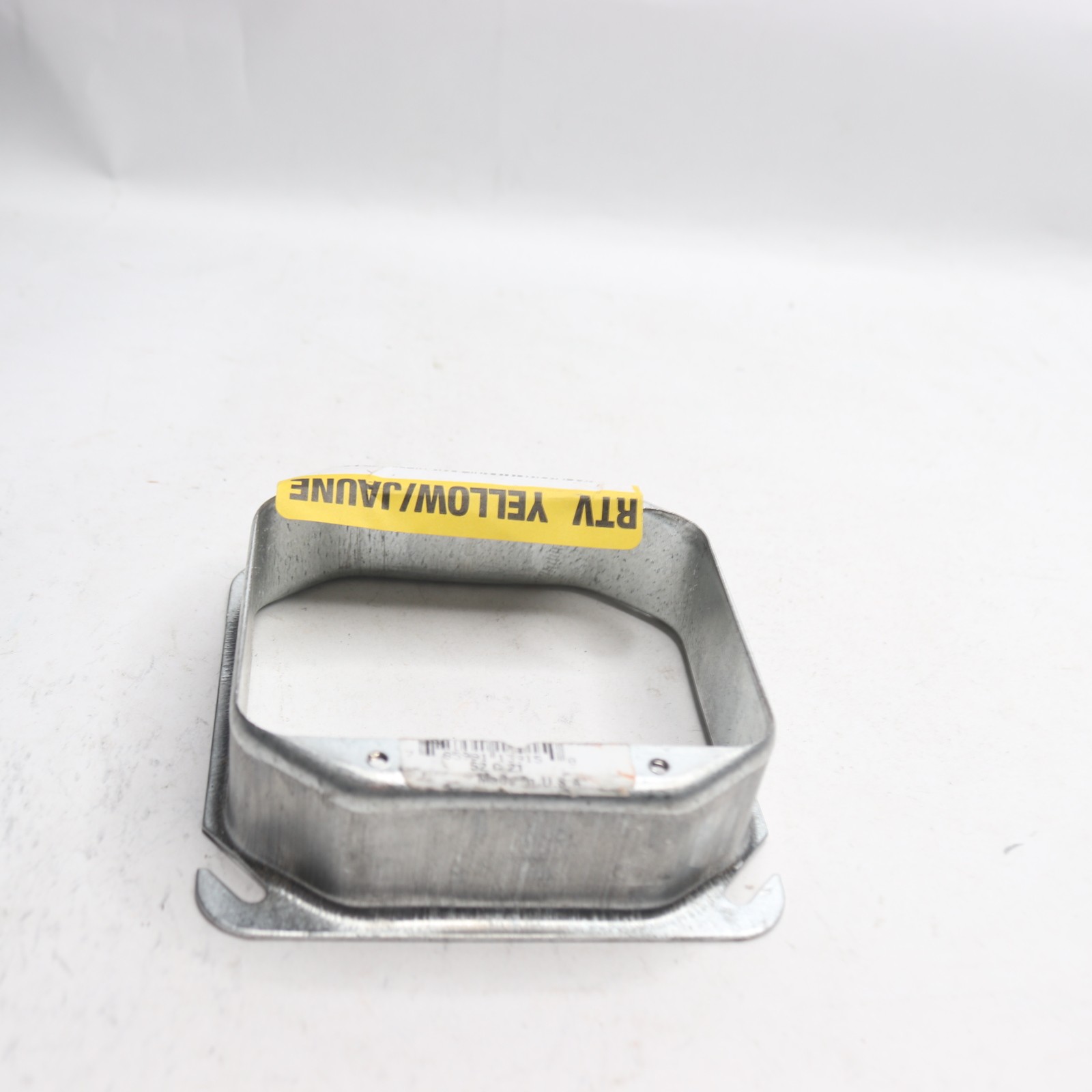 Thomas & Betts Square Mud Ring Double Gang Pre-Galvanized Steel 1-1/4" Raised 4"