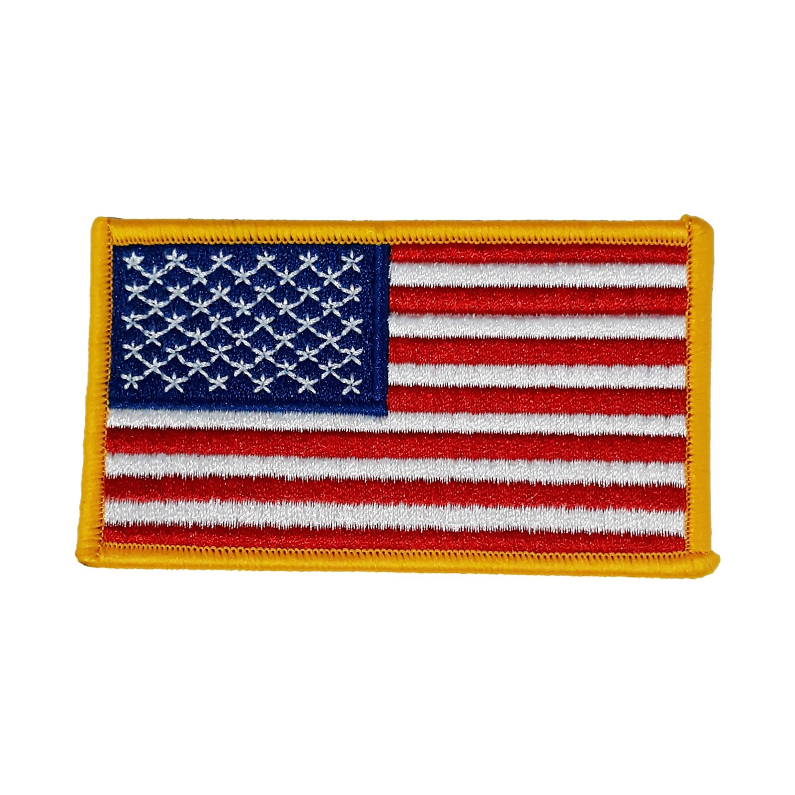 USA Flag Patch Embroidered Iron-on Badge DIY Applique