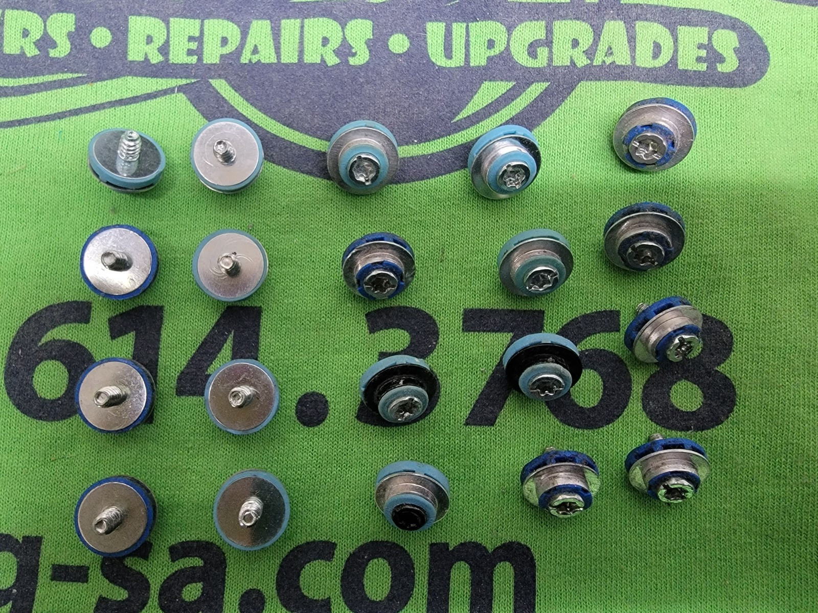 Lot of 20 (Twenty) HP Desktop Blue Hard Disk Drive HDD Mounting Screws