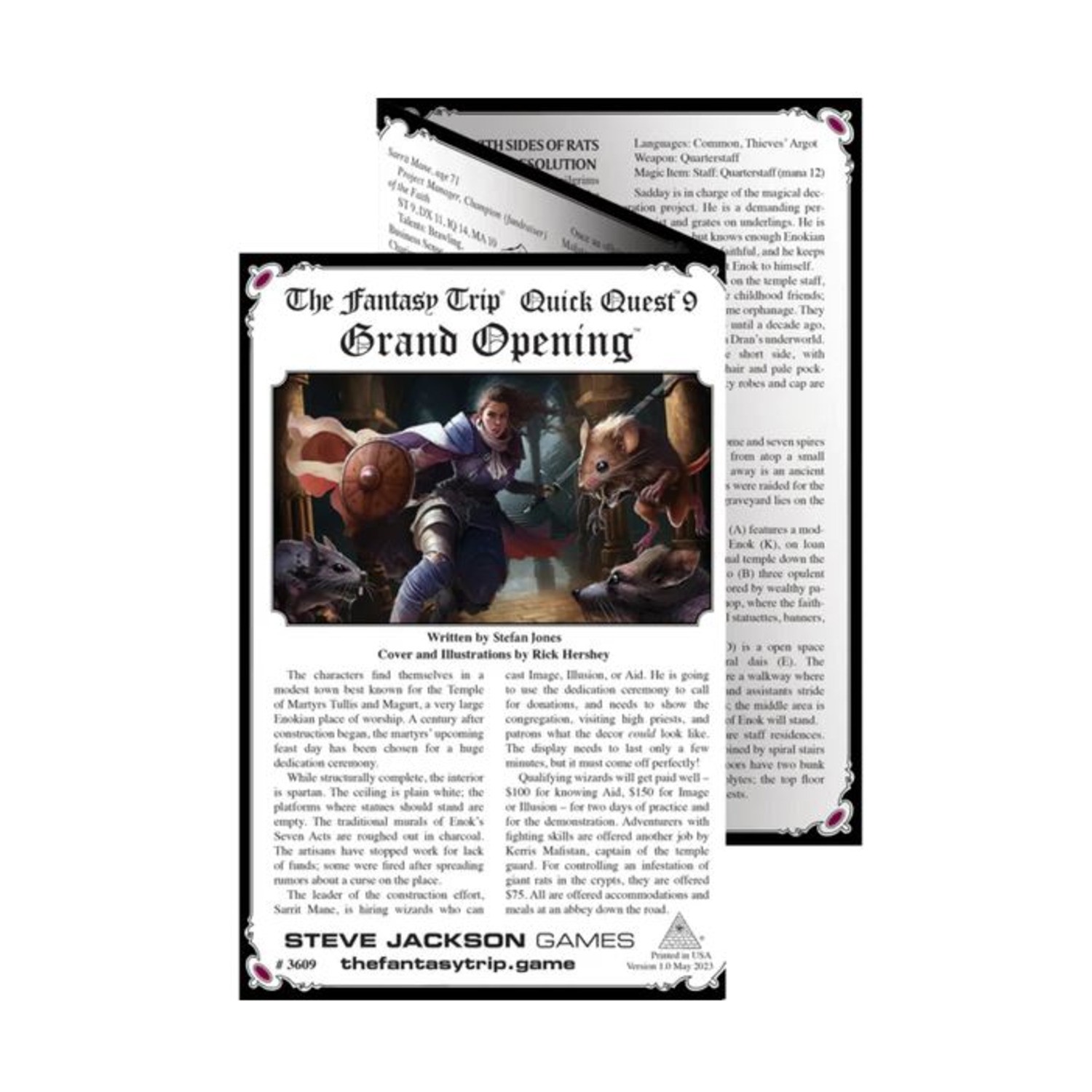 SJG Fantasy RPG Quick Quest #9 - Grand Opening VG+