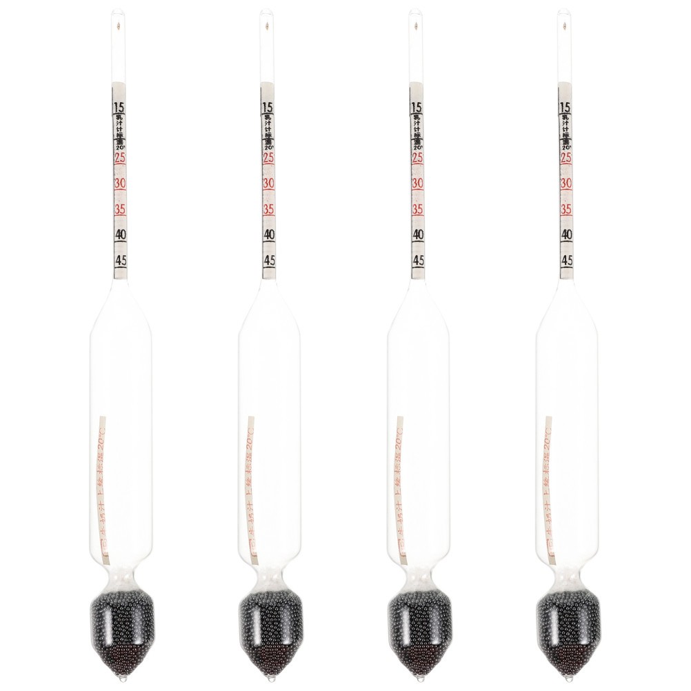 4 Pcs Dairy Density Meter Hydrometer for Measure Kitchen Supplies