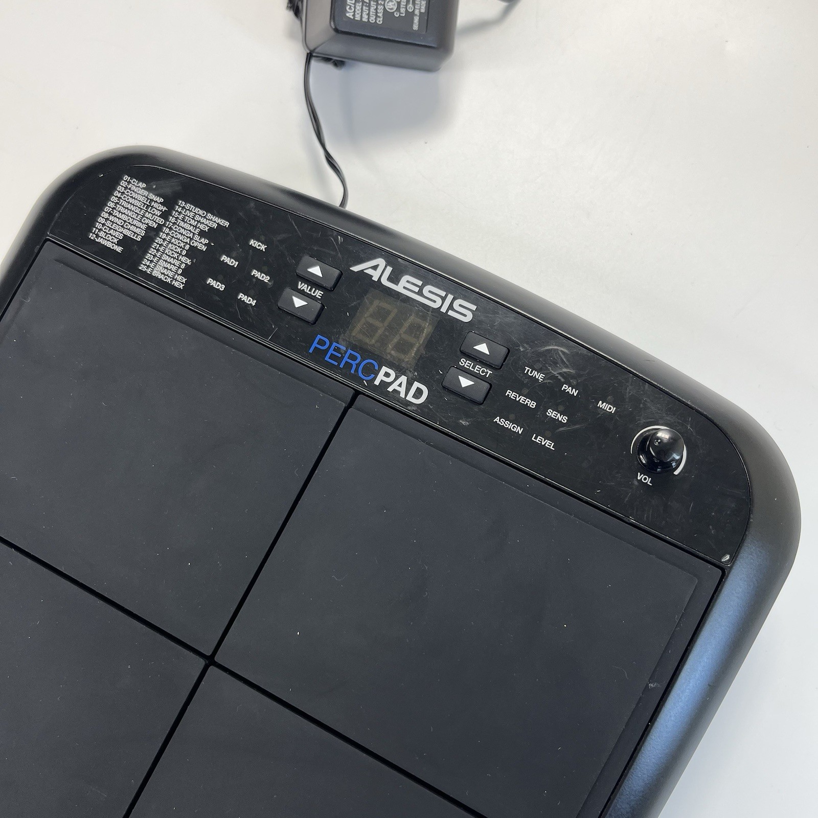 Alesis PERCPAD Percussion Pad TESTED/WORKING - With Adapter