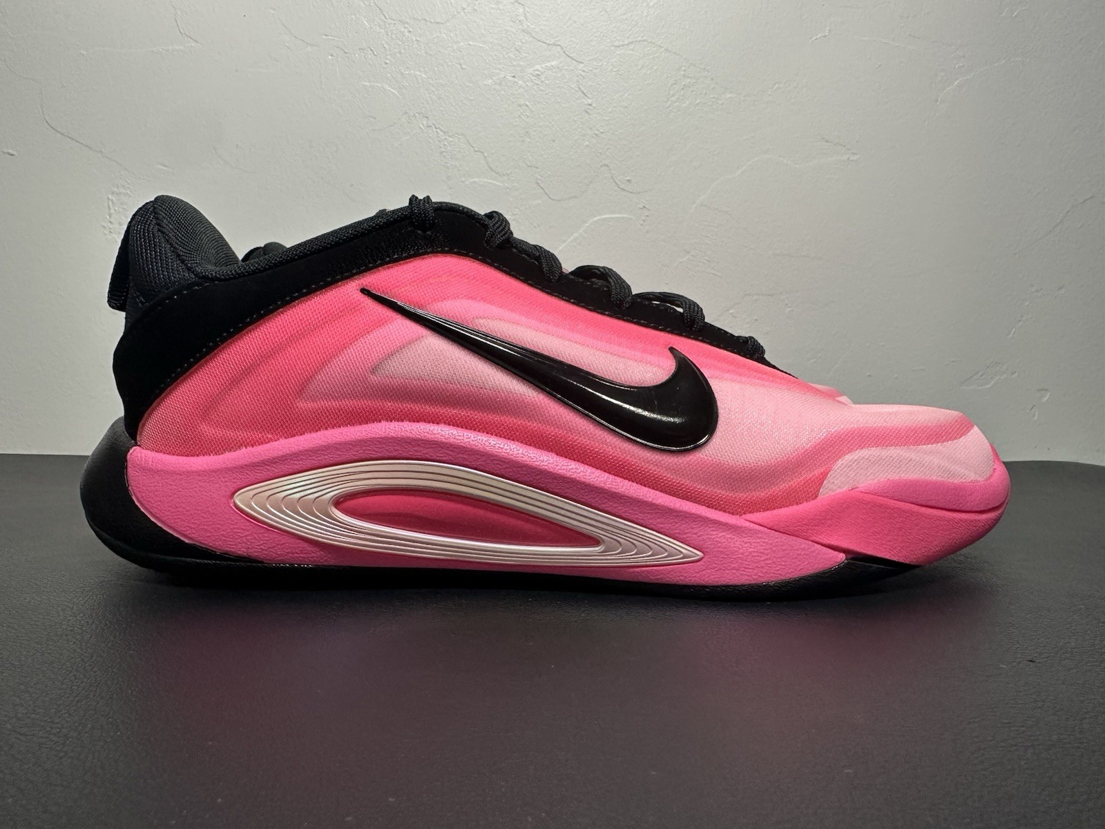 Nike A'One GS 'Leo Light' Pink Black A'ja Wilson Sneakers HF7001 001 Size 5Y