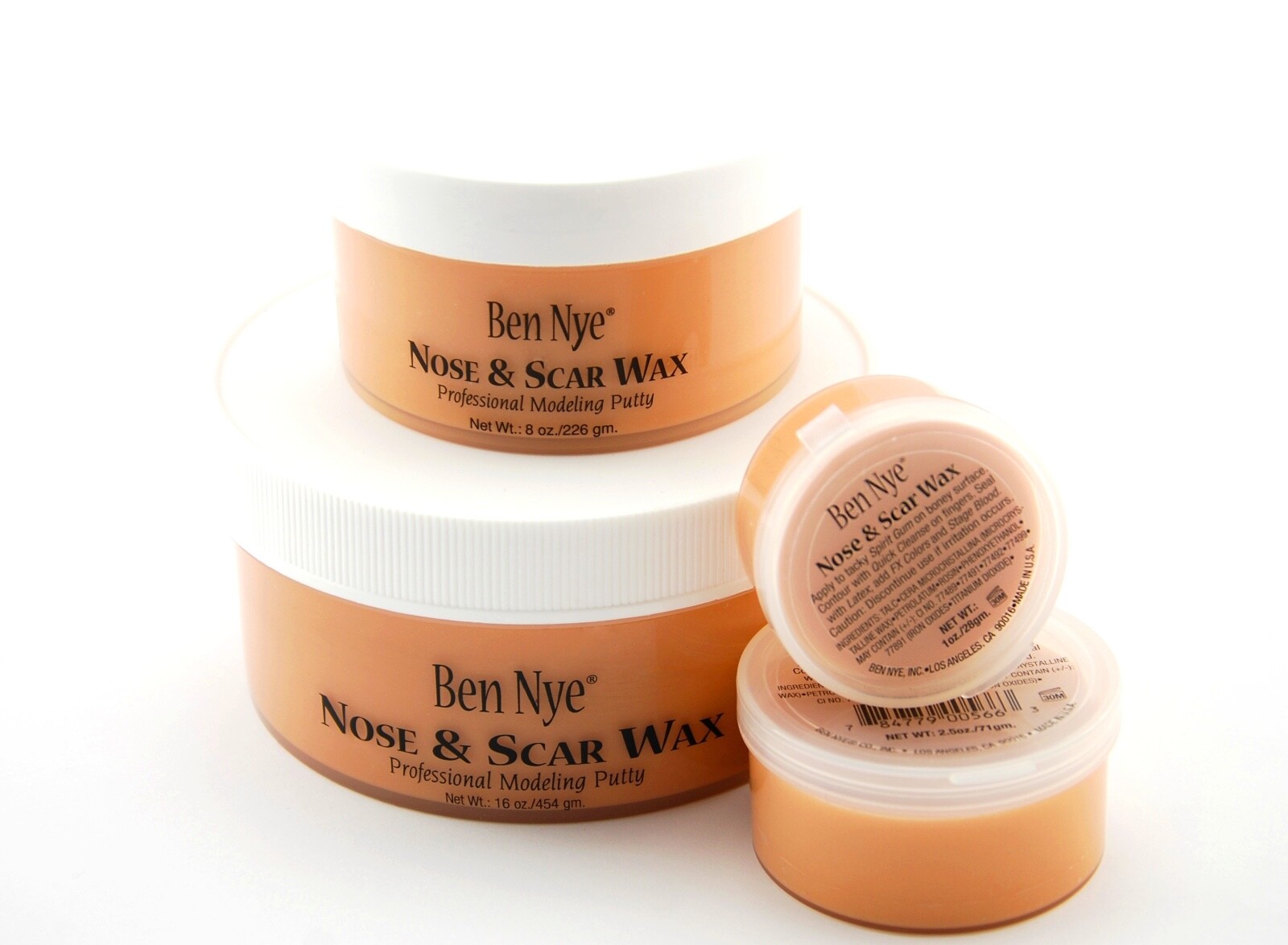 Ben Nye Nose and Scar Wax Fair NW 1oz/2.5oz/8oz/16oz