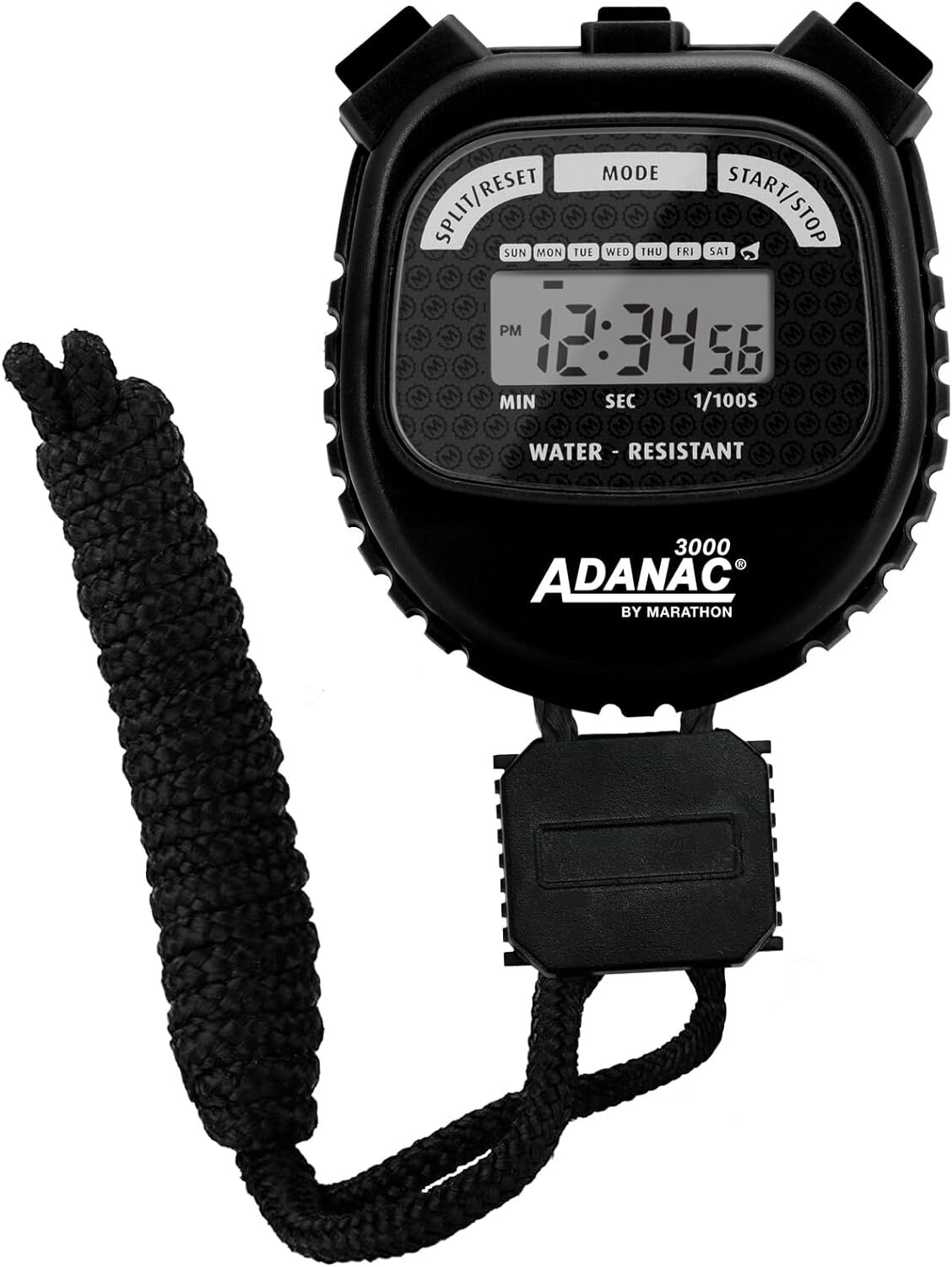 Adanac 3000 Digital Stopwatch Timer Black Precision For Sports And Events