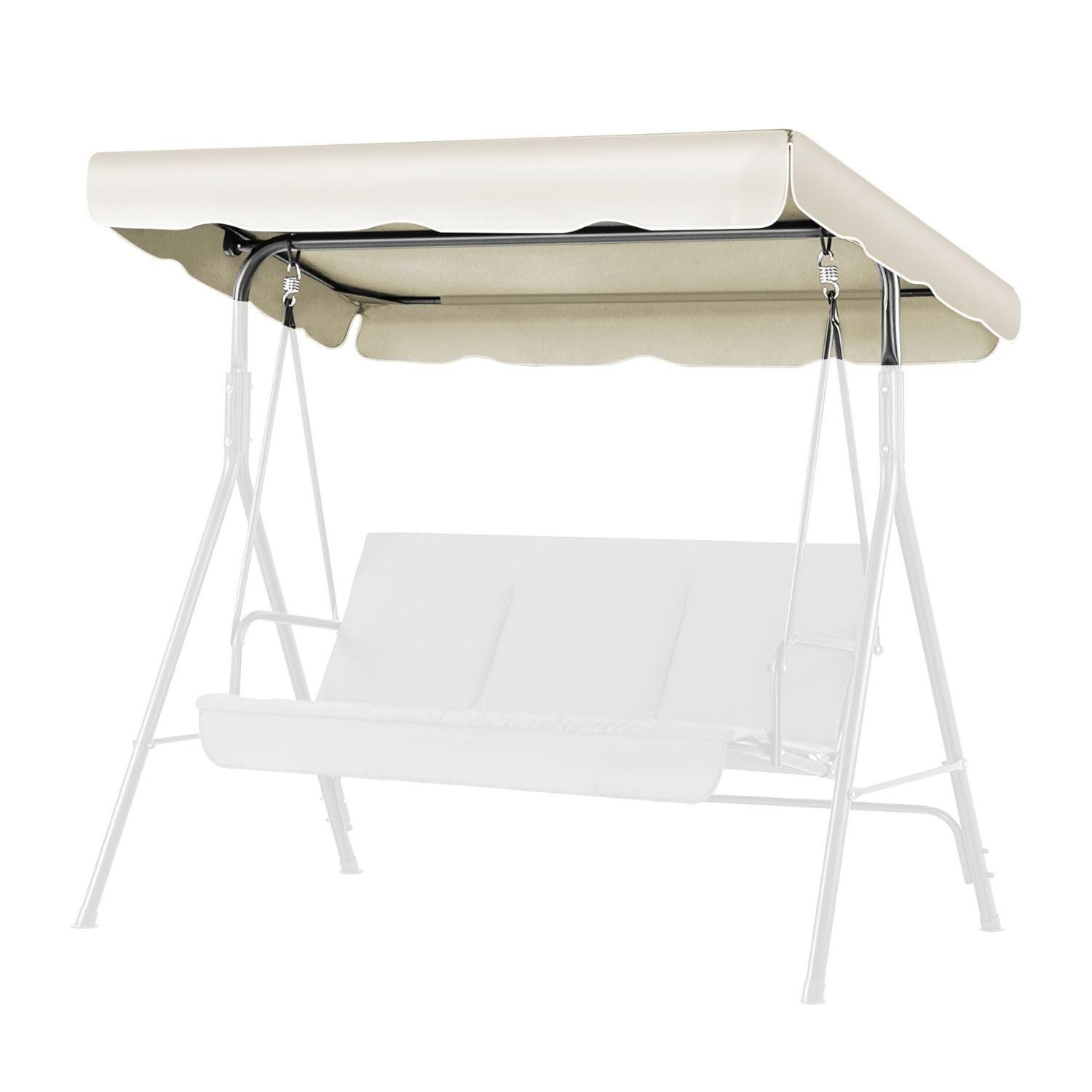 Flexzion Replacement Canopy for Outdoor Swing - 66" X 45" 2 Seat Bench Glider...