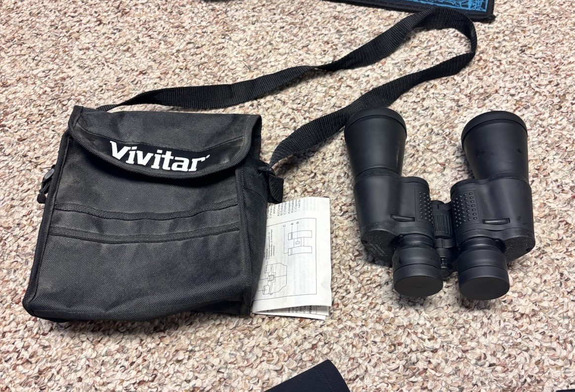 Vivitar 7x50 Binoculars Coated Optics 297FT/1000YDS w/Case Strap
