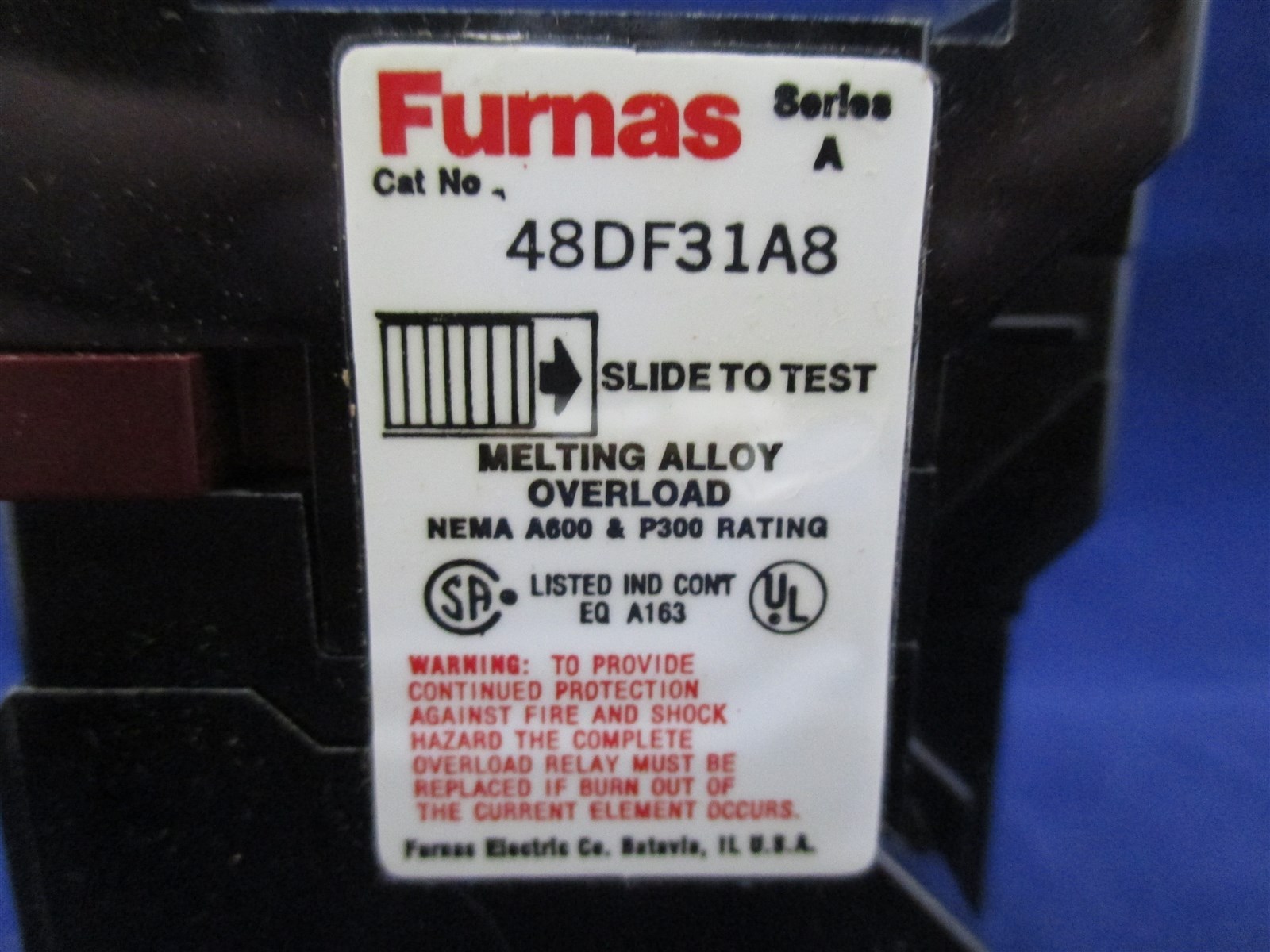 Furnas 48DF31A8 Melting Alloy Overload new