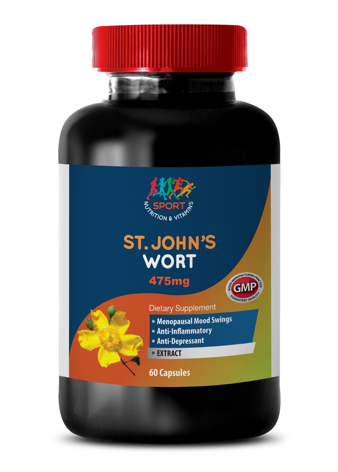 Pure Herb - ST. JOHN'S WORT EXTRACT -  Pure Ingredients - 1Bot 60Ct