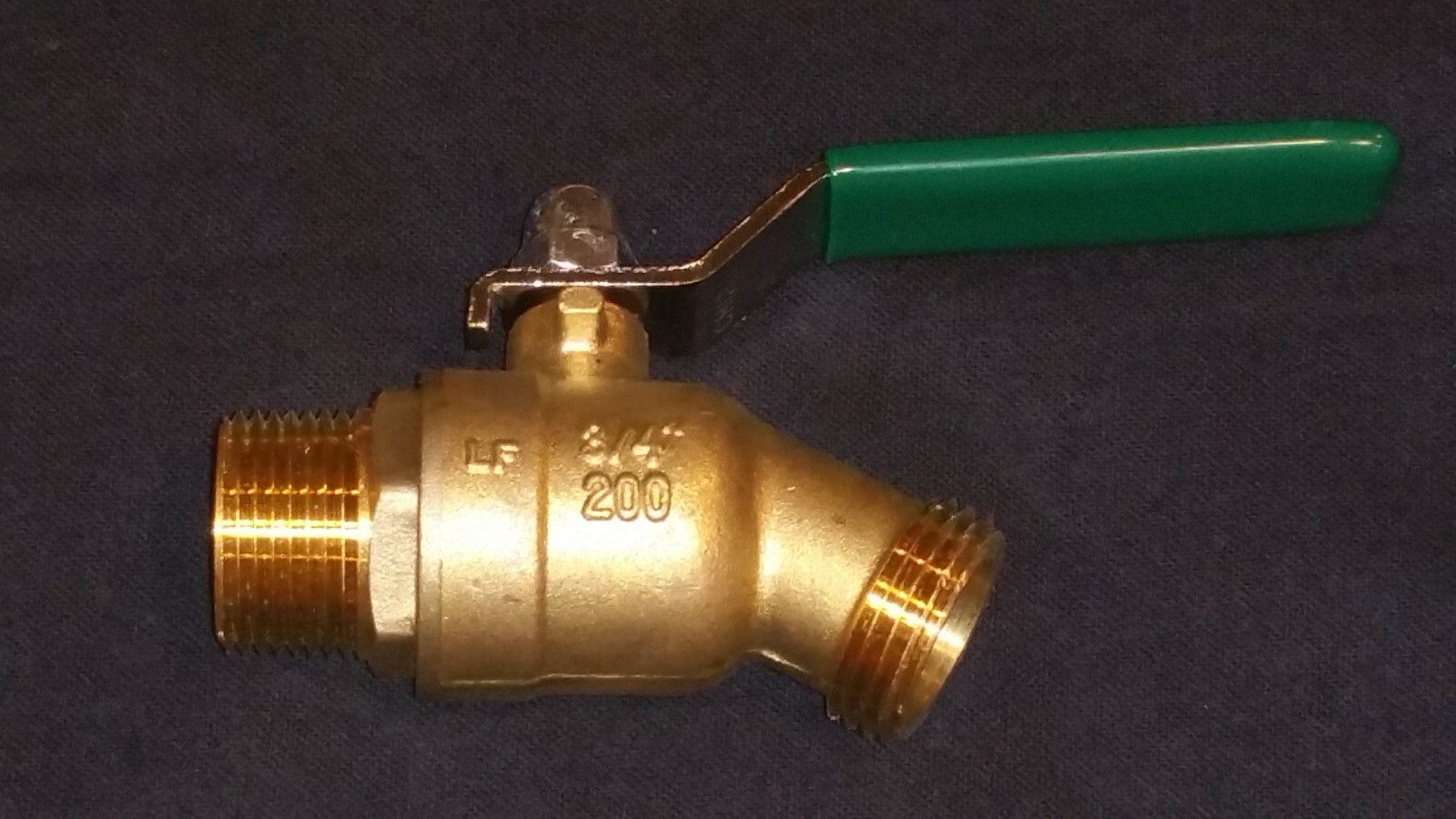 3/4" NPT Male Threaded Full Port Ball Valve Lever Handle Hose Bibb Spigot New
