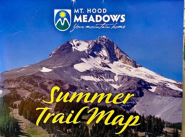 Mt. Hood Meadows, Oregon, Summer Trail Map for hiking & biking, 2024