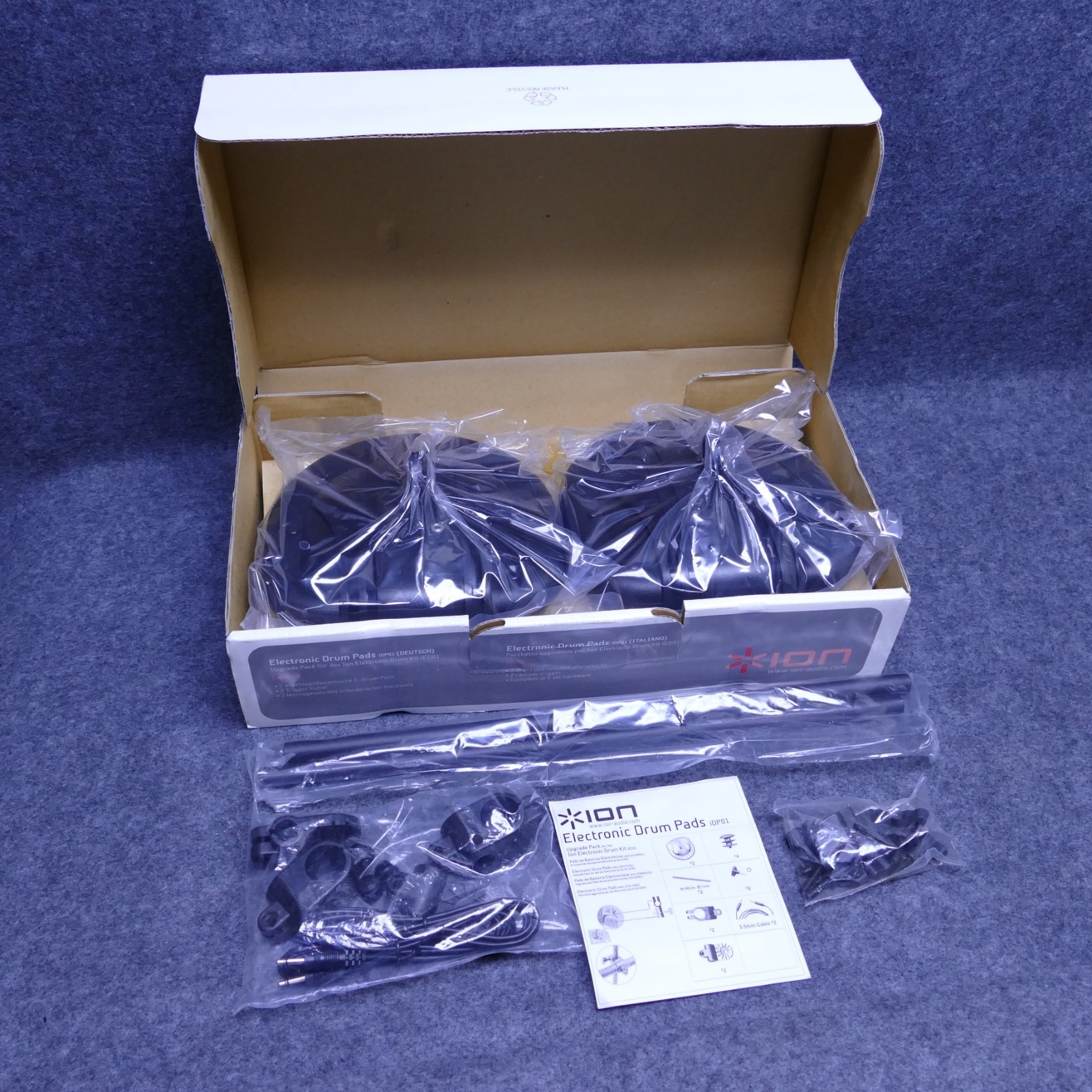 Ion Electronic Drum Kit IED01 UPGRADE KIT Drum Pads IDP01 New In Box