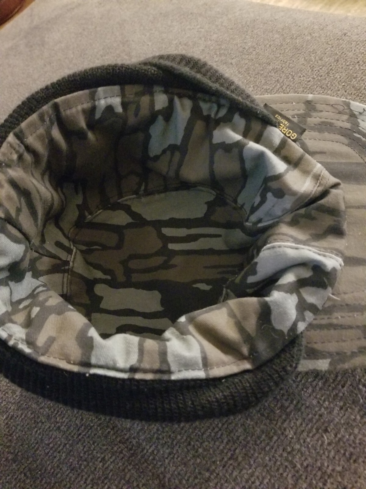 Vintage Trebark Camouflage GORE TEX Jones Farmer Bucket Hat. Thinsulate. K6