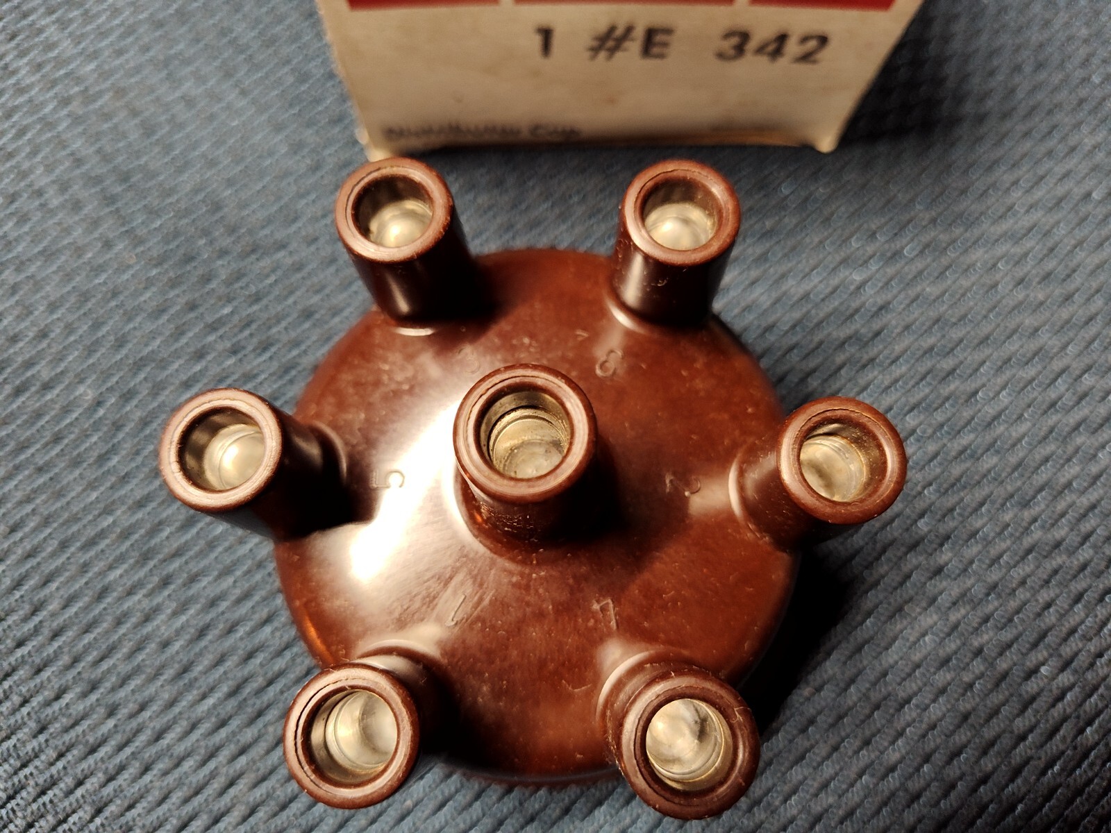 Delco # E-342 Distributor Cap - W Germany - GM # 1972658