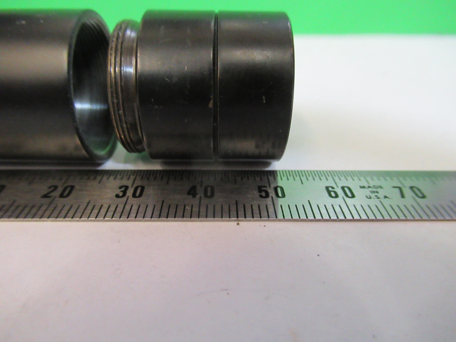LOT 3 EA BRASS OBJECTIVE EXTENDER PARTS MICROSCOPE PART AS PICTURED #R7-B-51