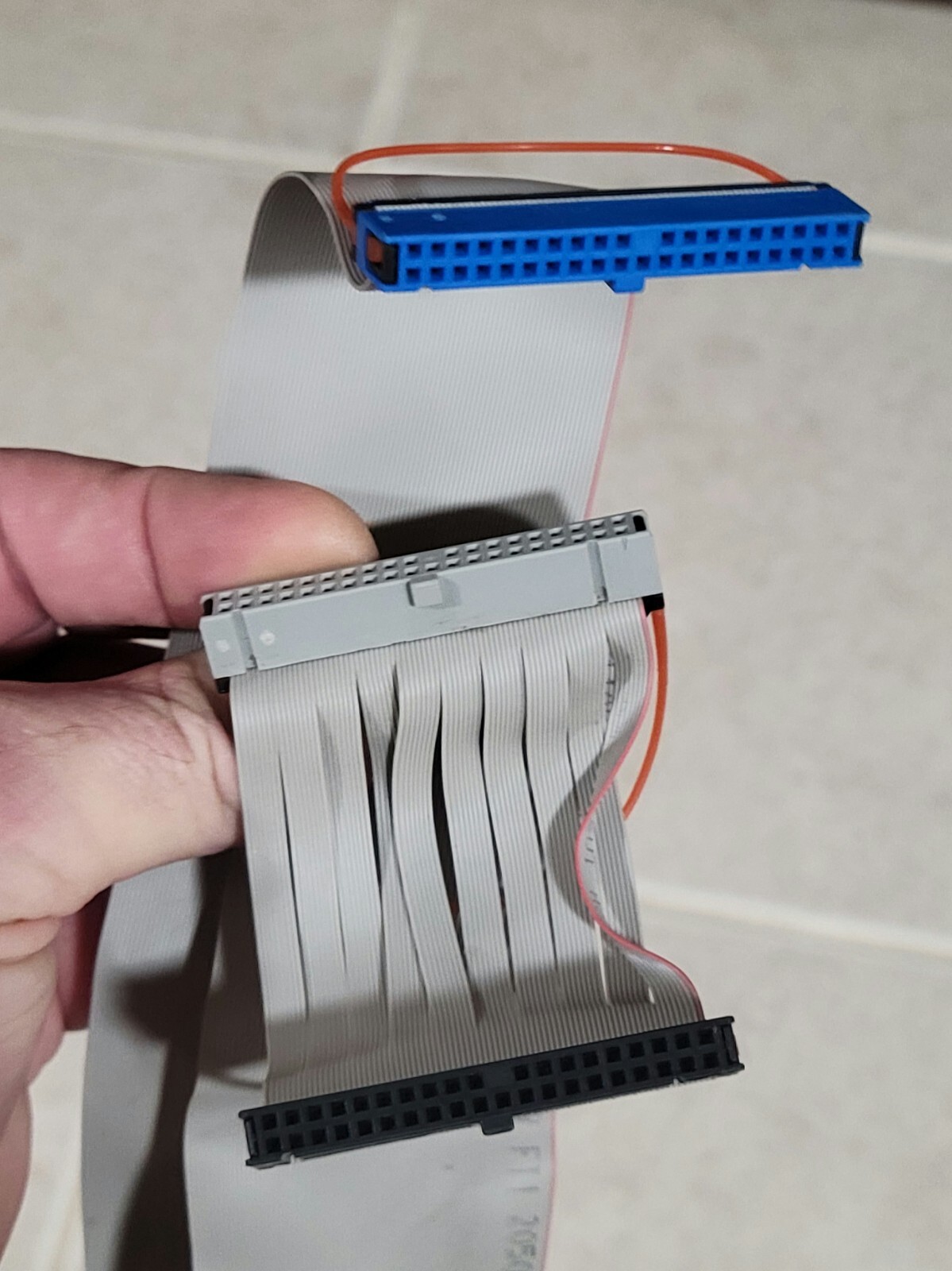 FOXCONN RIBBON CABLE 39 PIN 18in E124936-B DUAL IDE OPTICAL DRIVE COMPUTER