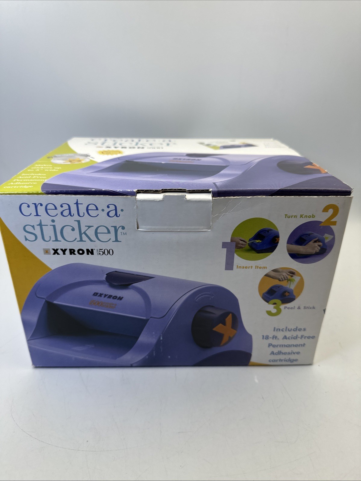Xyron Create-a-Sticker Maker Model# 500 Craft Scrapbooking Card Making Label Art