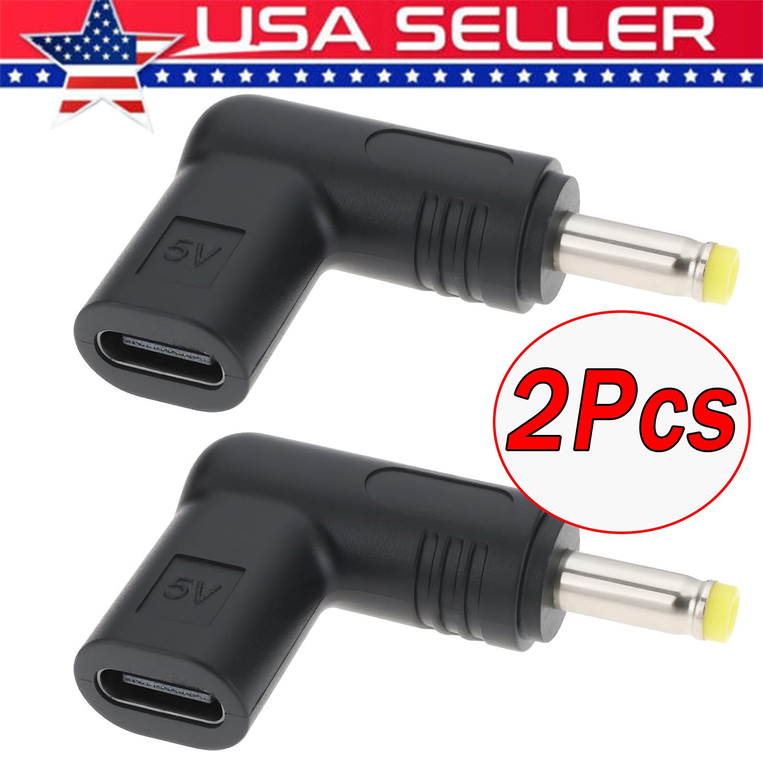 2Pcs PSP USB-C Charging Adapter for 1000 2000 3000 E1000 Coverts to USB Type-C