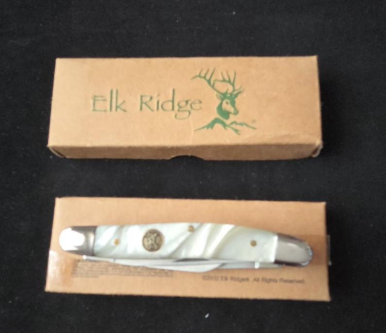 ELK RIDGE ER-323 custom design faux pearl handle NEW in box