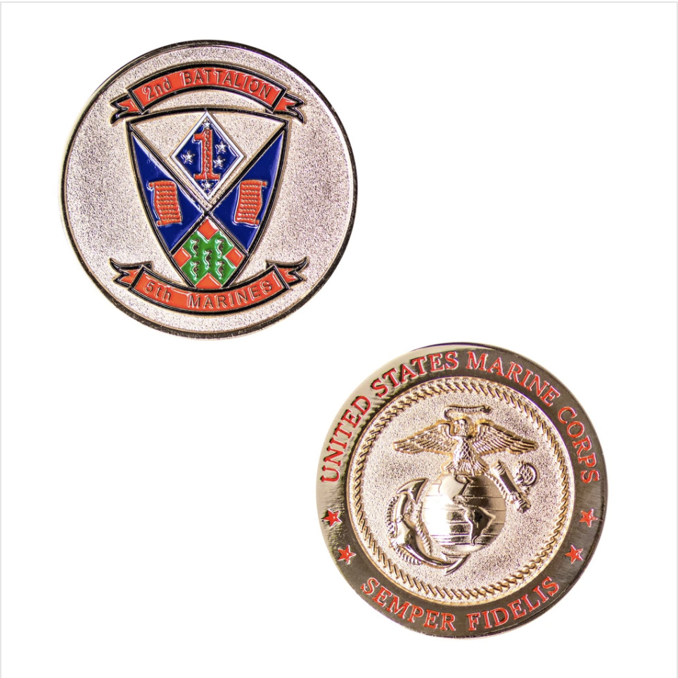 GENUINE U.S. COIN: MARINE CORPS 2ND BATTALION 5TH MARINES