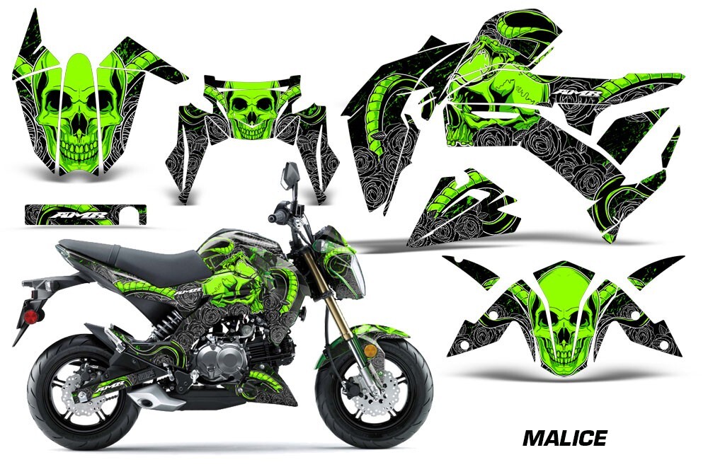 Bike Skins Graphics Decal Sticker For Kawasaki Z 125 Z125 2017-2023 MALICE G