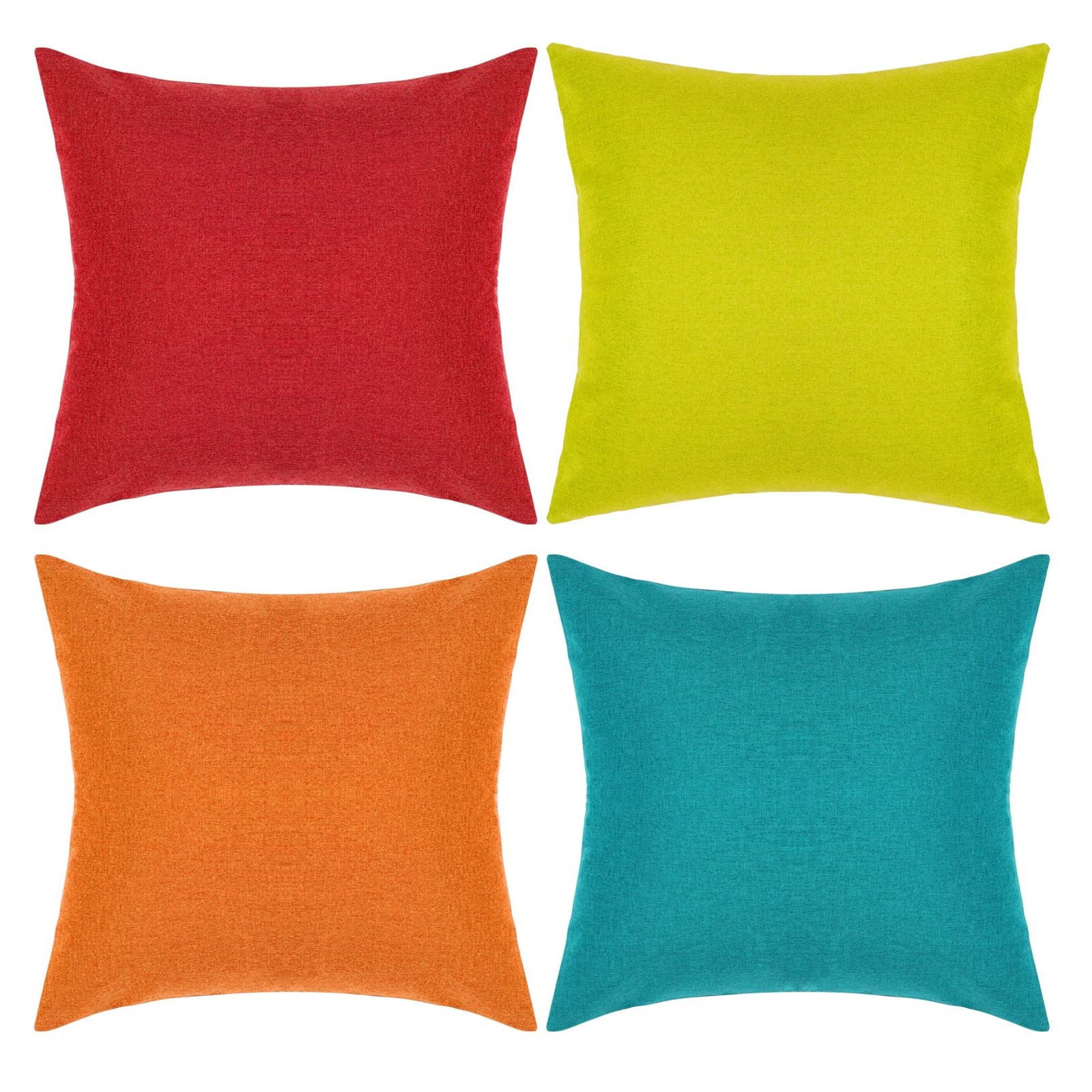 yeabwps Pack of 4 8" x 4" (Pack 4), Yellow, Red, Orange, Blue-green
