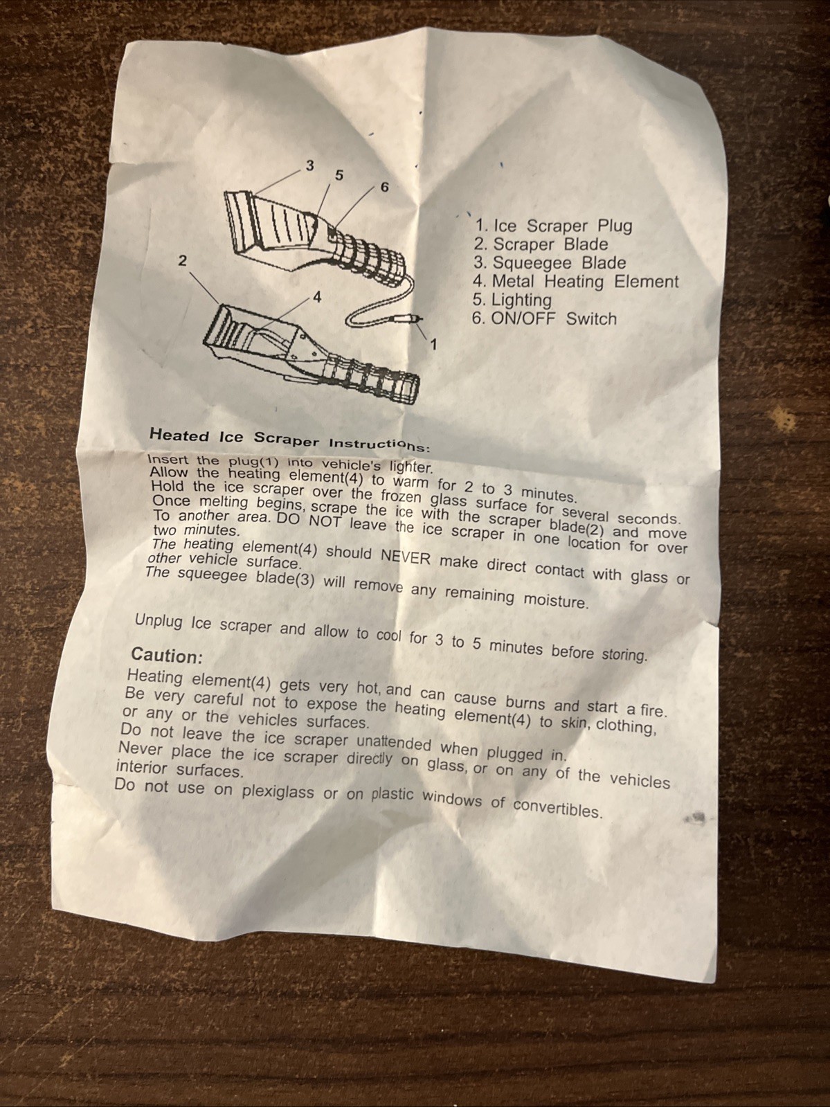 TOTES Heated Auto Car Window Ice Snow Scraper with Built-in Flashlight Open Box