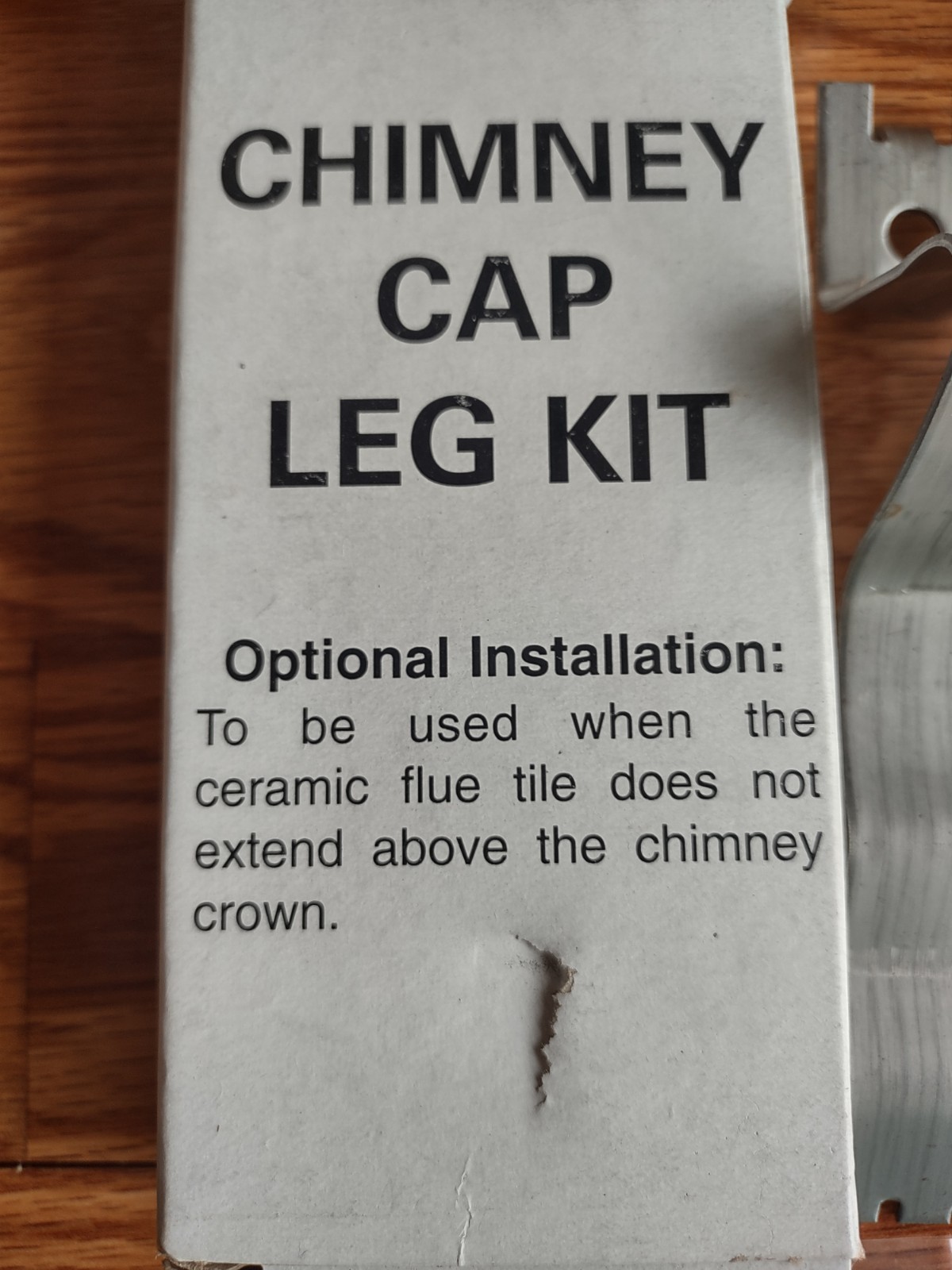 Chimney Cap Leg Kit Installation Assembly Stainless Steel SCLK NEW