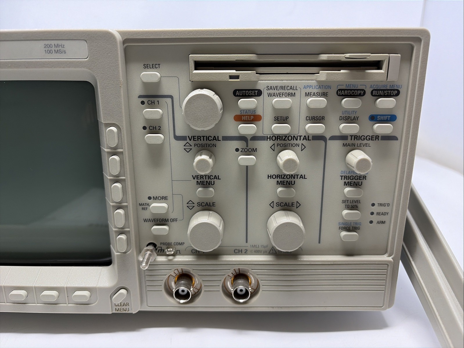 Tektronix TDS 410 Digitizing Oscilloscope TDS410A Floppy Drive - Working Unit