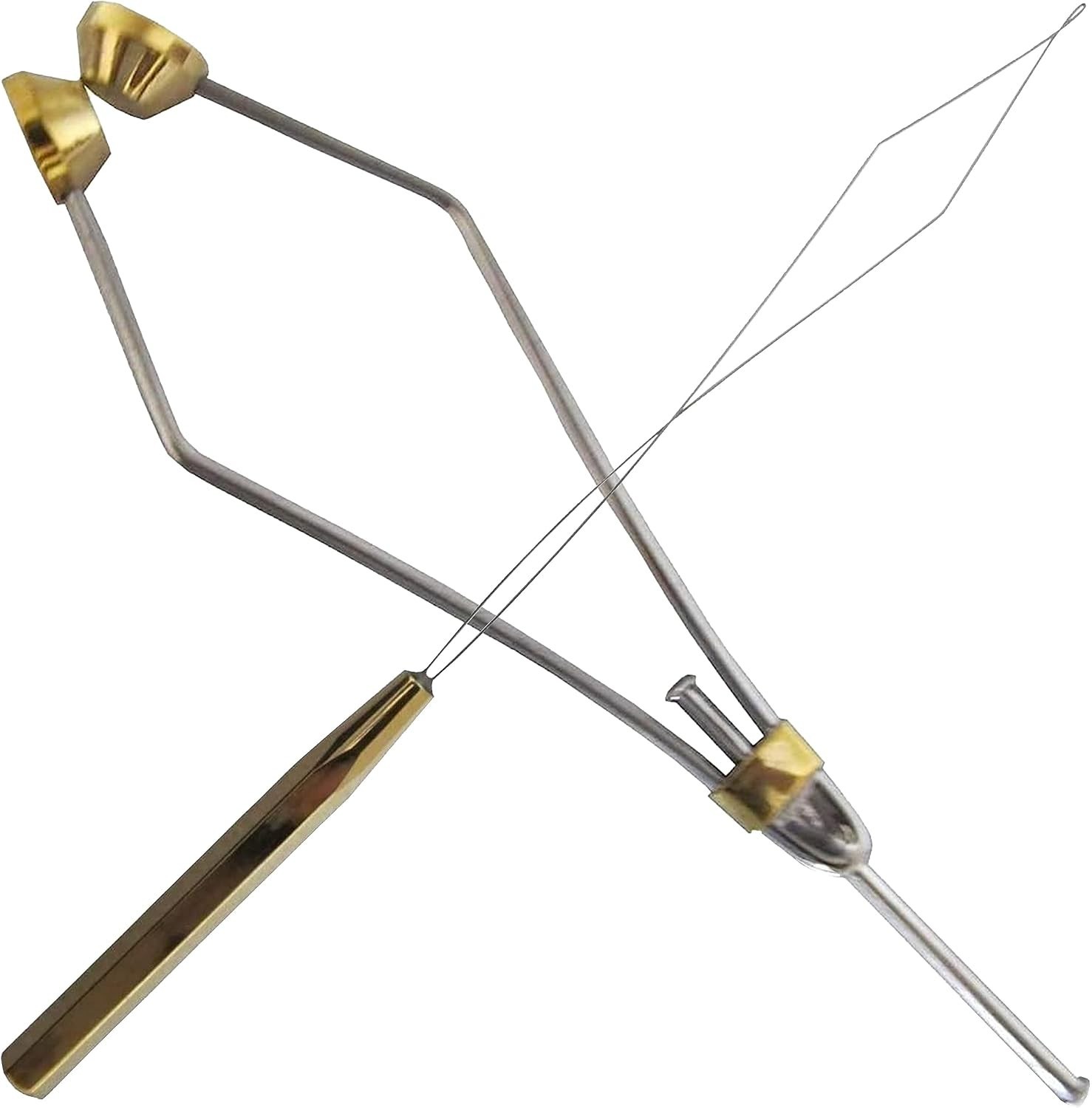 Versatile Fly Tying Combo: Stainless Steel Bobbin and Threader for All Patterns