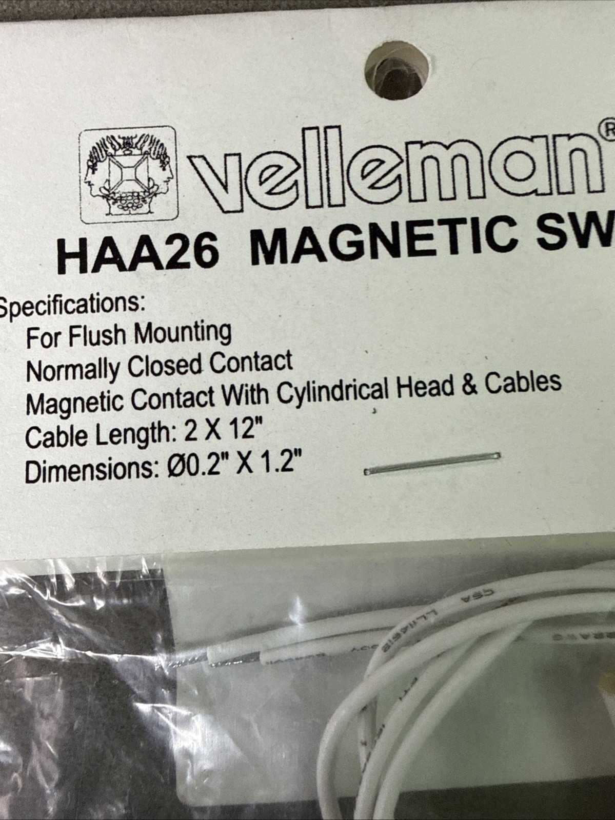 Velleman HAA26 MAGNETIC SWITCH