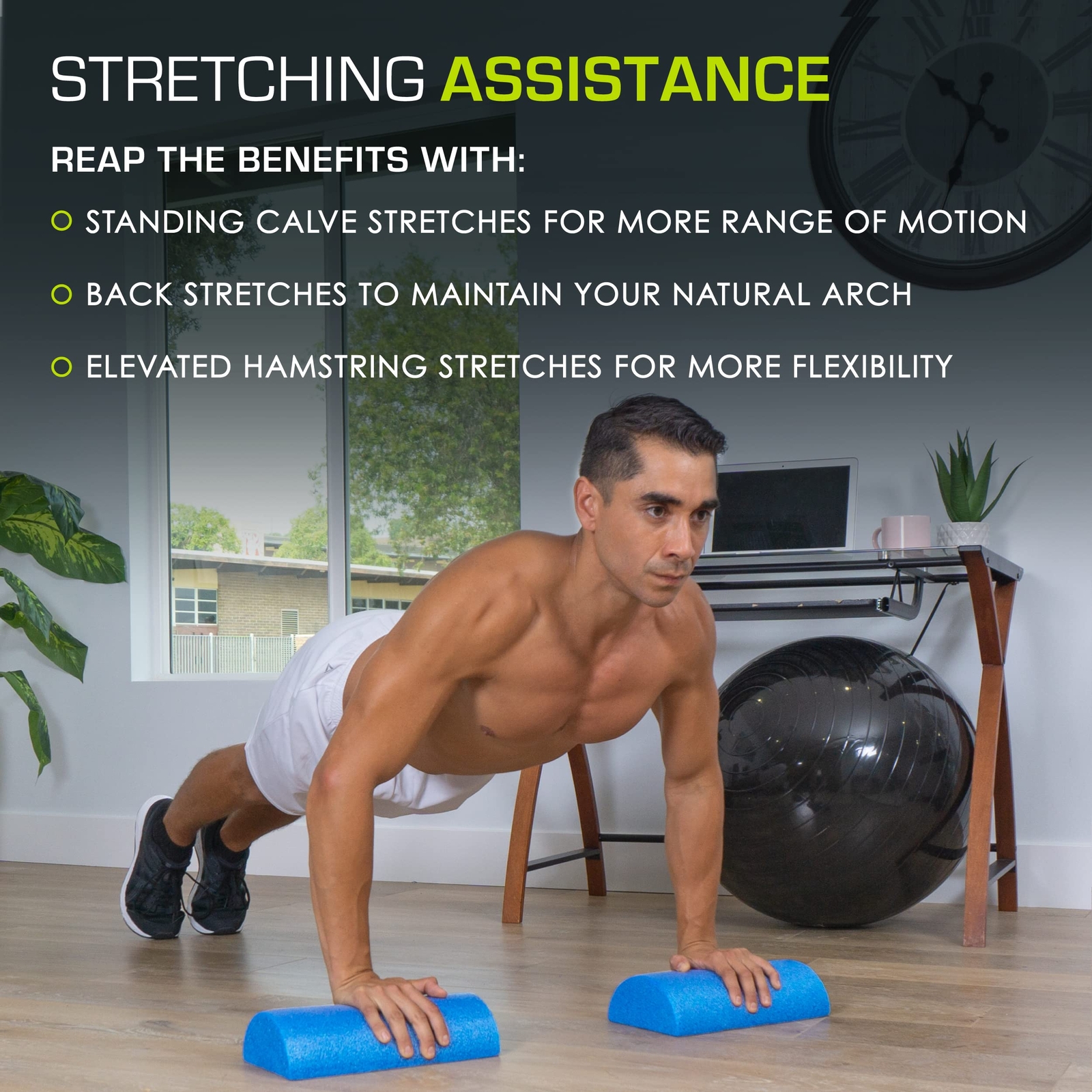 Flex Foam Rollers for Muscle Massage Physical Therapy Core & Balance Exercise...