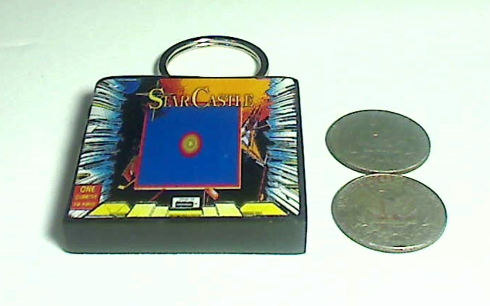 Star Castle Arcade Coin Door accessory Keychain