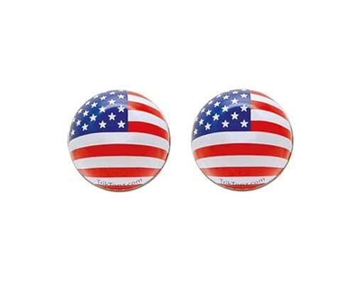 Bike Round US Flag Valve Caps Schrader Valve. Bike parts,Bicycle parts.