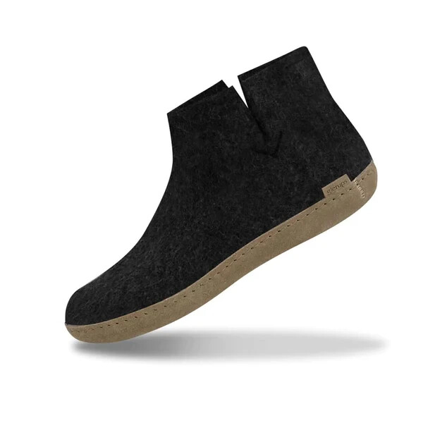 Glerups Unisex Model G Natural Wool Boot Slipper