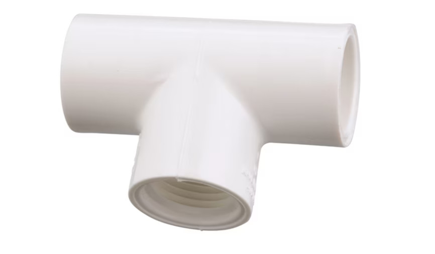 25-Pk CHARLOTTE Pipe 1/2" SCH40 PVC TEE Fitting S x S x FPT