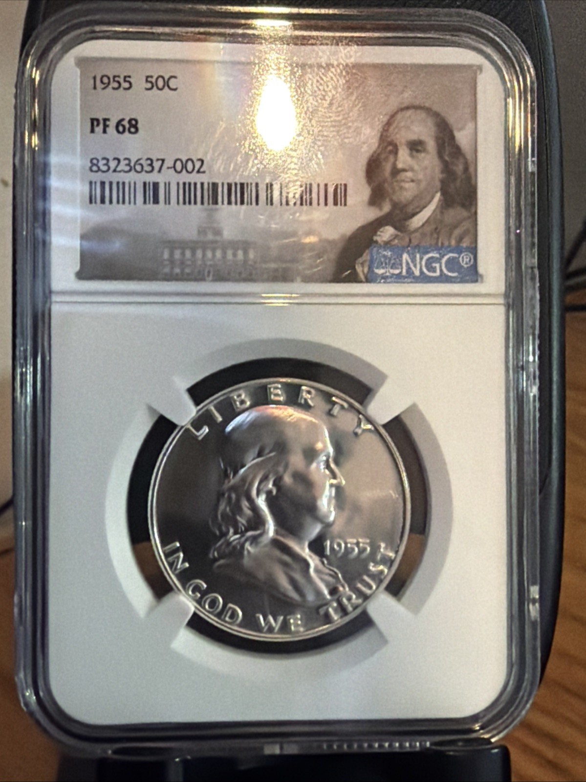 1955 NGC PR68 Proof Franklin Half Dollar  KEY DATE 🔥 GEM PQ BEAUTY
