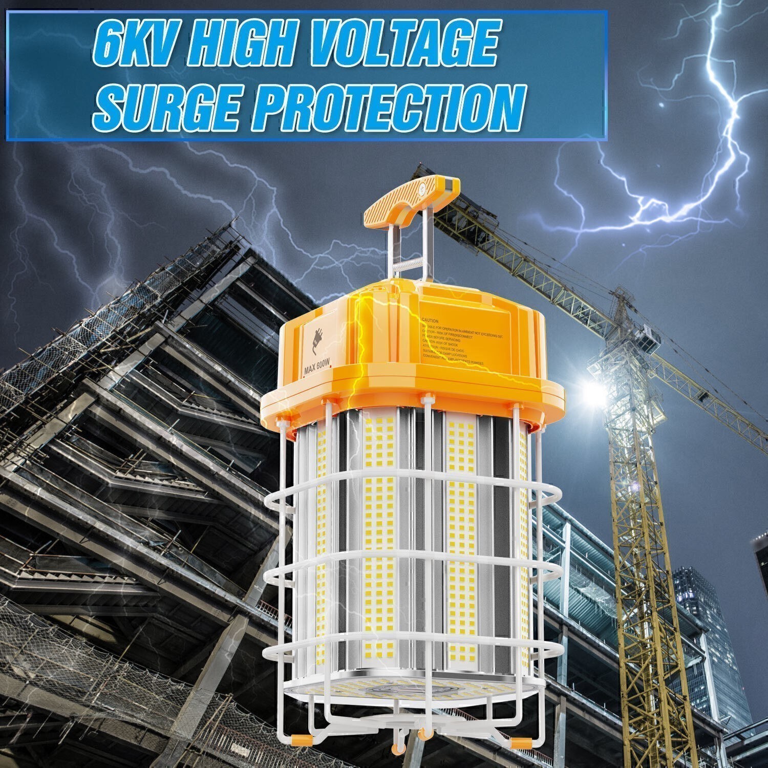 LED Jobsite Light 150W Linkable Temporary Work Construction Tunnel Hanging Lamp