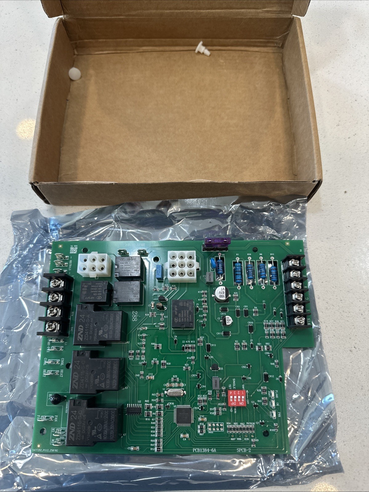 ICM Carrier ICM288 Furnace Control Board PCB1384-4B PCB1384-6A Tested