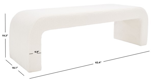 Safavieh CARALYNN UPHOLSTERED BENCH, Reduced Price 2172725709 SFV5027C